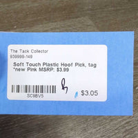 Soft Touch Plastic Hoof Pick, tag *new

