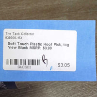 Soft Touch Plastic Hoof Pick, tag *new
