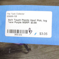 Soft Touch Plastic Hoof Pick, tag *new
