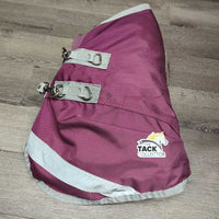 Rain Sheet, detach neck *gc/fair, clean, v.faded, 0 wpf or Legs, unstitched binding, snags, sm holes, snags & repairs
