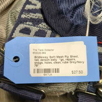 Soft Mesh Fly Sheet, tail, detach belly *gc, repairs, snags, holes, clean, rubs
