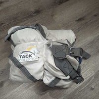 Soft Mesh Fly Sheet, Neck, belly attach, tail, 2 legs *gc/fair, repairs, stains?dirty, rubs, snags, pills, sm holes
