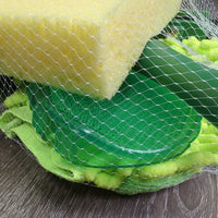 Squeaky Clean Kit; Sponge, Sweat Scraper, Mitt, Mesh Bag, Tag *new

