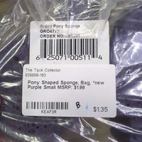 Pony Shaped Sponge, Bag, *new
