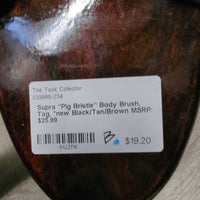 "Pig Bristle" Body Brush, Tag, *new
