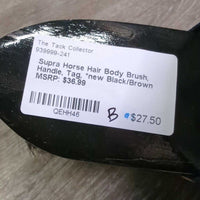 Horse Hair Body Brush, Handle, Tag, *new
