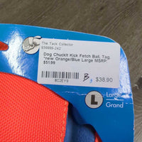 Dog ChuckIt Kick Fetch Ball, Tag, *new
