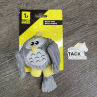 Dog Owl Toy, Squeaker, Tag, *new
