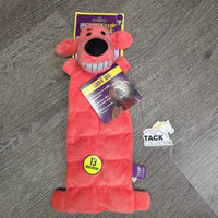 Dog "Loofa Dog" Toy, Squeakers, Tag, *new
