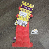 Dog "Loofa Dog" Toy, Squeakers, Tag, *new

