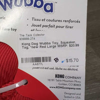 Dog Wubba Toy, Squeaker, Tag, *new
