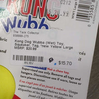 Dog Wubba (Wet) Toy, Squeaker, Tag, *new
