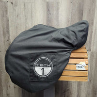17.5" MW *5.25" Tech 1 Close Contact Saddle, Black Tech 1 Saddle Cover, Wool Flocking, Lg Front & Med Back Velcro Blocks, Flaps: 15" L x 13.5" W Serial #: 17" 22 03 1311 73 BMRO
