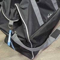 "All-in-One" Duffel Bag, Mesh Bottom Compartment, Shoulder Strap *vgc, clean, mnr residue, rubs, marks & frays
