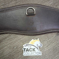 Thick Padded Short - Dressage Girth, D Ring *vgc, dirty, film, hairy seams & rubs
