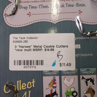 3 "Horses" Metal Cookie Cutters *new
