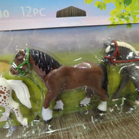 12 Pc 3 Horse Play Set #70683, Box *new
