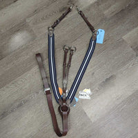 Elastic Breastplate, Running Martingale Attachment, Snaps, Tag *new
