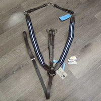 Elastic Breastplate, Running Martingale Attachment, Snaps, Tag *new

