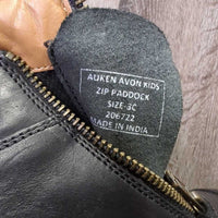 JUNIORS Paddock Boots, Zip, tag, box *new
