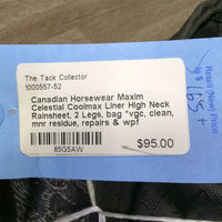 Celestial Coolmax Liner High Neck Rainsheet, 2 Legs, bag *vgc/xc, clean, mnr residue, repairs & wpf
