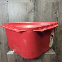 Plastic Corner Feeder *vgc/gc, clean, scratches, scuffs, chews, edge dents, mnr faded, residue, peeled label
