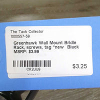 Wall Mount Bridle Rack, screws, tag *new
