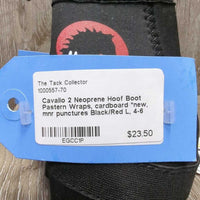 2 Neoprene Hoof Boot Pastern Wraps, cardboard *new, mnr punctures
