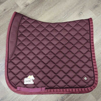 Quilt Dressage Saddle Pad, 4 Polos *vgc, clean, hairy, mnr clumpy, pills, film, dirt
