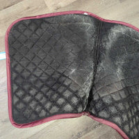 Quilt Dressage Saddle Pad, 4 Polos *vgc, clean, hairy, mnr clumpy, pills, film, dirt
