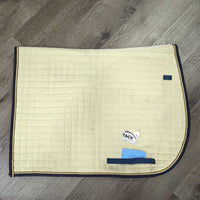 Quilt Dressage Saddle Pad *gc, clean & dirty?, stains, mnr hair, pills, cut tabs, stains
