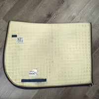 Quilt Dressage Saddle Pad *gc, clean & dirty?, stains, mnr hair, pills, cut tabs, stains
