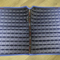 Satin Quilt Dressage Pad, set of 4 Polos, bag *vgc, clean, cut tabs, hair, mnr residue, rubs, v. mnr stains

