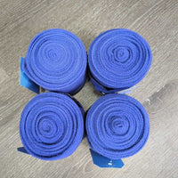 Satin Quilt Dressage Pad, set of 4 Polos, bag *vgc, clean, cut tabs, hair, mnr residue, rubs, v. mnr stains
