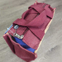 Satin Quilt Dressage Pad, set of 4 Polos, bag *vgc, clean, cut tabs, hair, mnr residue, rubs, v. mnr stains
