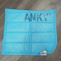 Sparkle Thick Quilt Dressage Saddle Pad, Non Slip Top *vgc, clean, hairy, mnr stains, creased
