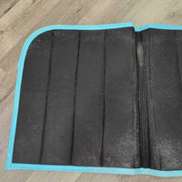 Sparkle Thick Quilt Dressage Saddle Pad, Non Slip Top *vgc, clean, hairy, mnr stains, creased
