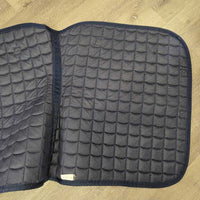 Thin Quilt Dressage Saddle Pad *gc, clean, v.hair, pills, snags, cut tabs
