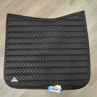 Thin Satin Quilt Dressage Saddle Pad, Mesh Spine *vgc, clean, mnr hair, creased
