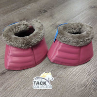 Quilt Dressage Pad, piping, bling, Faux Fur Bell Boots, 4 Polo Wraps, Bag *vgc, clean, hair, mnr dirt, stains, rubs, threads, cut tabs
