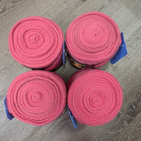 Quilt Dressage Pad, piping, bling, Faux Fur Bell Boots, 4 Polo Wraps, Bag *vgc, clean, hair, mnr dirt, stains, rubs, threads, cut tabs
