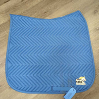 Thin Quilt Dressage Saddle Pad, *gc/vgc, clean & mnr dirty, hairy, stains, rubs
