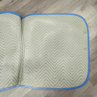 Thin Quilt Dressage Saddle Pad, *gc/vgc, clean & mnr dirty, hairy, stains, rubs
