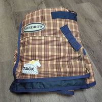 Lined Rainsheet, 2 legs *gc, v.faded, clean, repairs, sm holes, mnr wpf, rubs & hairy, older
