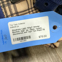 Light 100g? Winter Blanket, legs *gc, clean, faded, discolored, mnr wpf
