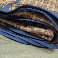 Med Winter Blanket, x2 legs *gc/fair, faded, clean, discolored, rubs, sm holes, mnr wpf, frayed, pills, residue, repairs
