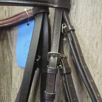Rsd/FS Padded Bridle, Rsd/FS Braided Reins *xc//vgc, clean, mnr rubs, edge scrapes & scuffs, tight keeper
