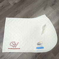 Quilt Cotton/Terry Cloth Jumper, "breederdirect.net" *gc, clean, older, mnr stains, dingy, puckers, rubs, hair
