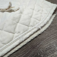 Quilt Cotton Terry Cloth Dressage Pad, "breederdirect.com" *fair, clean, frays, hair, stains, puckers, rubs, dingy, holey edges, snags, hole

