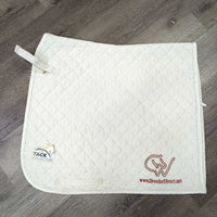 Quilt Cotton Terry Cloth Dressage Pad, "breederdirect.com" *fair, clean, frays, hair, stains, puckers, rubs, dingy, holey edges, snags, hole
